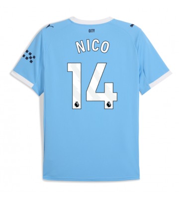 Manchester City Nico Gonzalez #14 Hjemmebanetrøje 2025-26 Kortærmet